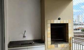 Imagem 2: Apartamento mobiliado com 2 quartos sendo 1 suite e sacada com churrasqueira para alugar