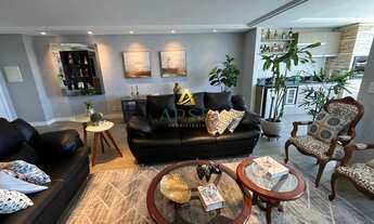 Imagem 2: À venda,3 dormitórios 156m²,sala de estar, jantar e sacada integradas, mobiliado