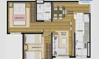 Imagem 3: Apartamento à venda no bairro Residencial Anauá - Hortolândia/SP