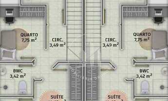 Imagem 4: Sobrado com 3 dormitórios à venda, 102 m² por R$ 399.000,00 - Potecas - São José/SC