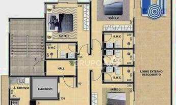 Imagem 5: Apartamento Garden com 3 dormitórios à venda, 279 m² por R$ 3.100.000,00 - Praia Mansa - M