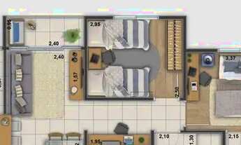 Imagem: Condomínio Estilo Ponta Negra, com 49 m2