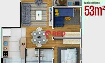 Imagem 4: Apartamento com 2 dormitórios à venda, 53 m² por R$ 280.000,00 - Residencial Olga Park - S