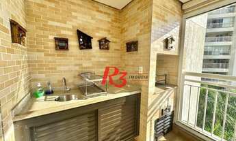 Imagem 5: Apartamento com 3 dormitórios para alugar, 160 m² por R$ 15.000,00/mês - Gonzaga - Santos