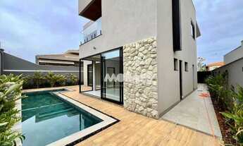 Imagem 2: Casa nova e mobiliada em Condomínio Fechado com 4 suítes, 4 vagas, à venda, 420 m² por R