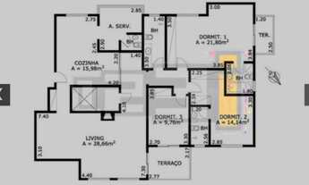 Imagem 5: Apartamento com 3 dormitórios, 146 m² - venda por R$ 1.450.000,00 ou aluguel por R$ 8.411