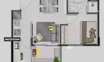 Imagem 2: Apartamento studio na Rua Augusta com 1 vaga e Varanda Gourmet perto do metrô Mackenzie