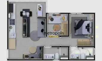 Imagem 4: Apartamento à venda, 44 m² por R$ 551.000,00 - Campestre - Santo André/SP