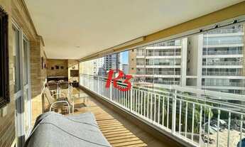 Imagem 2: Apartamento com 3 dormitórios para alugar, 160 m² por R$ 15.000,00/mês - Gonzaga - Santos