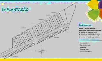Imagem 7: Venda de Área/Lote/Terreno em Nova Santa Rita-RS, bairro Floresta com 154.97m² Área Const