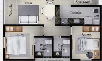 Imagem 6: Vendo Apartamentos com 1 ou 2 Quartos no Altiplano Nobre