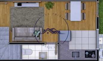 Imagem 2: Casa em condomínio, com 2 ou 3 quartos, 1 ou 2 suítes