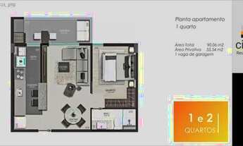 Imagem 2: Vende-se direitos de apartamento na planta (em construção) Edificio Città Residence