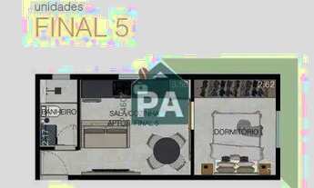 Imagem 4: Loft à venda com 22,00m², Centreville, Poços de Caldas/MG