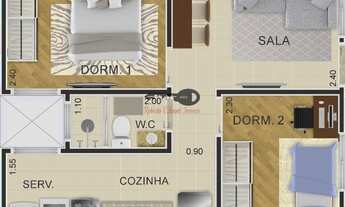 Imagem 3: Apartamento 2 dormitórios - Parque Boturussu - Ermelino