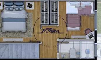 Imagem 4: Casa em condomínio, com 2 ou 3 quartos, 1 ou 2 suítes