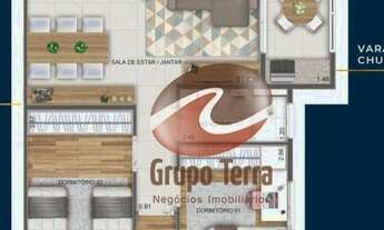 Imagem 2: Apartamento com 3 dormitórios à venda, 73 m² por R$ 408.598,79 - Jardim Paraíso - São José