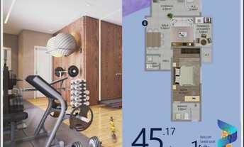 Imagem 2: Apartamento com 1 dormitório à venda, 44 m² por R$ 285.000,00 - Vila Guilhermina - Praia G