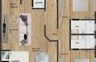 Imagem 7: Apartamento com 2 dormitórios para alugar, 70 m² por R$ 1.590,00/mês - Vila Togni - Poços