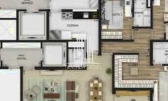 Imagem 6: Apartamento de 208m² com 3 Suítes, 3 vagas no Edifício Maison Helena - Jaridins