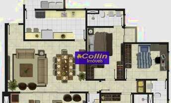 Imagem 3: Apartamento com 3 dormitórios à venda, 135 m² por R$ 885.000,00 - Santa Maria - Uberaba/MG