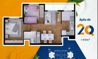 Imagem 7: Ap pode de 1 quartos de 36 m2 pode reverter para dois quartos, até 100% financiado