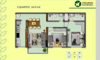 Imagem 2: Apartamento a venda no Terra Mundi Eldorado de 2Q