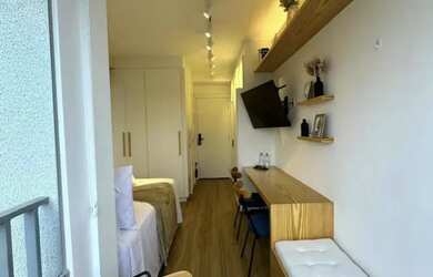 Imagem 3: Apartamento mobiliado para locação no Brooklin 20m² com lazer completo