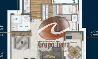 Imagem 4: Apartamento com 3 dormitórios à venda, 73 m² por R$ 408.598,79 - Jardim Paraíso - São José