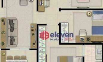 Imagem 6: Apartamento com 2 dormitórios à venda, 72 m² - Encruzilhada - Santos/SP