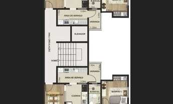 Imagem 3: Apartamento com 3 dormitórios à venda, 100 m² por R$ 320.000 - Recanto da Mata - Juiz de F