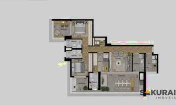 Imagem 5: Apartamento com 3 suítes à venda, 119 m² por R$ 1.722.068 - Chácara Klabin - São Paulo/SP