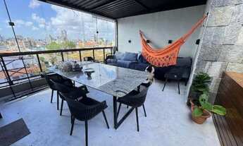 Imagem 3: Cobertura duplex mobiliada com área de lazer privativa à 300 do mar do Bessa