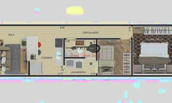 Imagem 4: Apartamento 2 dormitórios - Agua Rasa