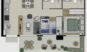 Imagem 3: Apartamento de 64m² com 2 dormr/1 suíte, 2 vagas no Ver.de Panorama - Butantã