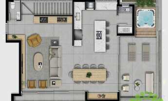 Imagem 5: Apartamento à venda, 165 m² por R$ 2.213.000,00 - Barigui - Curitiba/PR