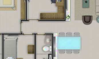 Imagem: Excelente apartamento de 65 m² no Condomínio