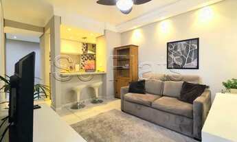 Imagem 4: Flat disponível para locação em Moema contendo 37m² ficando a poucos metros da Avenida Ibi