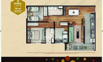 Imagem 2: Apartamento com 3 dormitórios à venda, 76 m² por R$ 600.000 - Planalto - São Bernardo do C