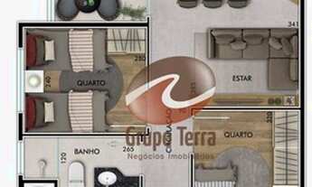 Imagem 3: Apartamento com 3 dormitórios à venda, 71 m² por R$ 424.690,89 - Jardim Oriente - São José