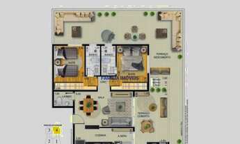 Imagem 5: Cobertura Apartamento à venda Santos/SP Embaré Vista Mar Ilha de Malta