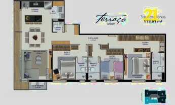 Imagem 3: Apartamento beira lago