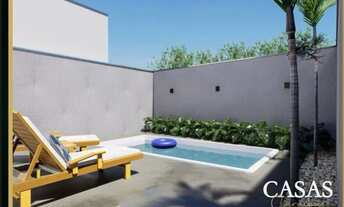 Imagem 2: CASA 2Q C/ Suíte - Área de Lazer c/ Churrasq. e Piscina - 3min. Term. Garavelo