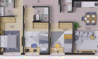 Imagem 4: Apartamento a venda de 3 dormitorios sendo 2 suites no bairro cacupé