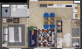 Imagem 3: Tiradentes 2 Dormitórios 1 vaga / Pagamento facilitado em obras