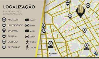 Imagem 7: Apartamento para venda tem 103 metros quadrados com 3 quartos em Saguaçu - Joinville - SC