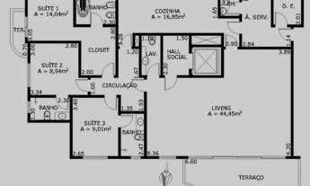Imagem 6: Apartamento para aluguel com 167 metros quadrados com 3 quartos