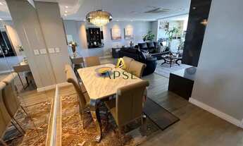 Imagem 4: À venda,3 dormitórios 156m²,sala de estar, jantar e sacada integradas, mobiliado