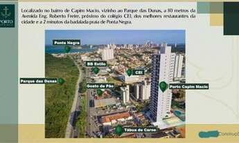 Imagem 2: Apto 3/4 e 1 suíte de 82,17 m², 1 vaga no Porto Capim Macio por 545.027,06, Natal