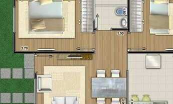 Imagem 4: Apartamento com 2 dormitórios para alugar, 77 m² por R$ 2.459,00/mês - Vila Aprazível - Ja